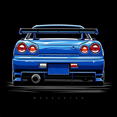 gtr r34 dibujo|gtr r34 text art.